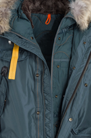 Veste extrême détachable en duvet d'oie avec capuche en fourrure de haute qualité personnalisée grande taille pour hommes