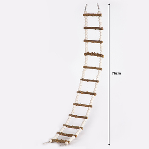 Ensemble de jouets pour perroquets : bâtonnets à mâcher en bois naturel et balançoire en bois de poivre, jouets anti-ennui pour cage à oiseaux, jouets en bois pour oiseaux - Product Image 5