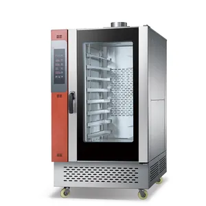 Commercial price oem factory custom full size electric 10 trays revolving hot air convection oven