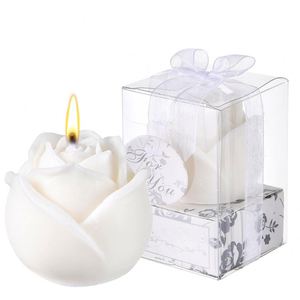 DIY Natural Soy Wax Roses Candles Wedding Parties Gifts for Guests <b>Bride</b> Souvenirs Gifts Wholesale Candle Gift Set for Home - Product Image 1