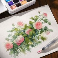 Ensemble de peinture à l'aquarelle solide miniature portable de 20 couleurs, kit d'art de voyage compact, ensembles de peinture avec pinceau pour étudiants