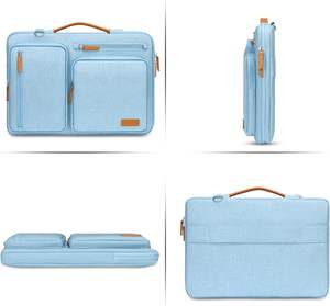 Free Sample Expandable Leather Laptop <b>Briefcase</b> Fashionable Soft Handbag for Business Travel and Office Use - Product Image 4