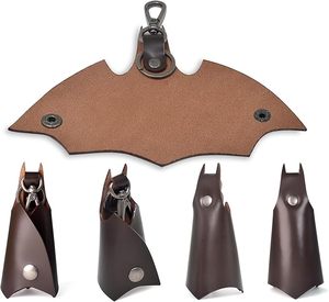 High End Bat Shape <b>Key</b> Case Premium Leather <b>Key</b> Fob Protector Boutique Animal Keyring Cover Holder for Car <b>Keys</b> Women Gift RTS - Product Image 2