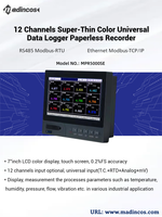 Enregistreur de données de température numérique universel multicanal MPR5000ST CE, enregistreur de pression sans papier, indice de protection IP53, garantie 1 an