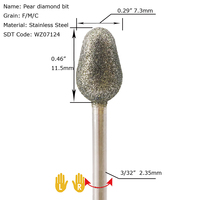 Ponceuse à ongles électrique en forme de poire pour pédicure et podologie, fraise pour éliminer les peaux mortes