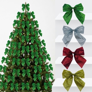 Ruban à paillettes en gros avec attache torsadée pour la décoration de sapins de Noël, couronnes, décoration intérieure et emballage cadeau - Product Image 1