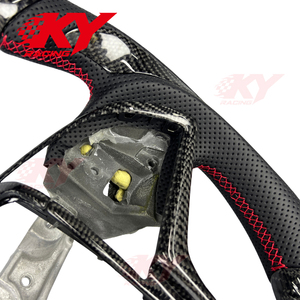 Volante Deportivo Personalizado de Fibra de Carbono con LED e Indicador de RPM para Cadillac CTS CTSV ATS ATSV Coupé ELR, Accesorios para Automóviles - Product Image 3