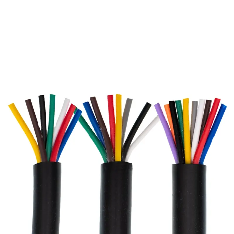 1 Meter 15 13 17 18 AWG Netz kabel 2 3 4 5 Adern 6 7 8 10 12-adriges PVC-ummanteltes Steuer kabel aus reinem Kupfer kern