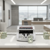 Détecteur de devises Reconnaissance automatique des devises Détection UV/IR/MG Dollar américain Euro Peso Ruble Pièces en plastique Tension 220/110
