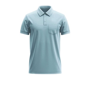 Camisetas Deportivas de Manga Corta para Hombre Wembly Sports, con Logotipo Personalizado Bordado en la Espalda, Bolsillo, 100% Algodón, Tejido de Punto Antiarrugas - Product Image 1