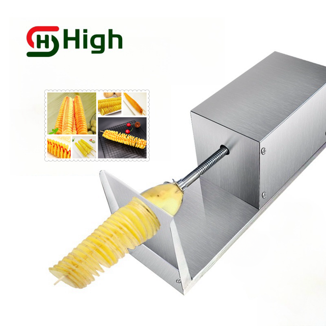 European Market Famous Snack Automatic Making Twist Potato Tower Machine