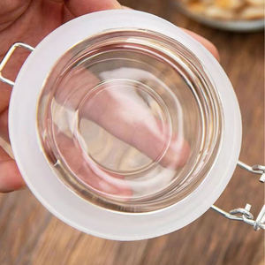 Thêm widemouth với bản lề nắp kín leakproof thủy tinh đóng hộp lọ container cho bảo quản qua đêm yến mạch - Product Image 2