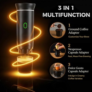 Cafetera Portátil Francesa de Cápsulas, Calentamiento Rápido, Sistema de Preparación Eléctrico con Alimentación USB/Batería para Acampar al Aire Libre, Hoteles y Hogares - Product Image 2