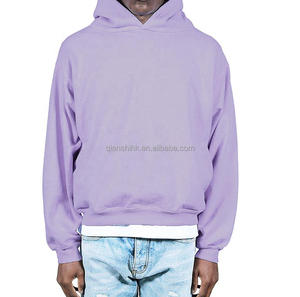 เสื้อมีฮู้ดผ้าฟลีซแบบสวมหัวมีซิปเสื้อทรงหลวมโอเวอร์ไซส์ผ้าคอตตอนเนื้อหนาสไตล์วินเทจ - Product Image 3