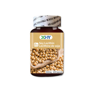 Capsule molle de lécithine de soja de qualité alimentaire OEM pour la santé Capsule molle de supplément halal de lécithine de soja - Product Image 1