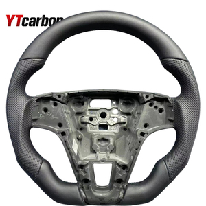 Ytcarbon เส้นใยคาร์บอนสีแดงปรับแต่งได้พร้อมพวงมาลัยหนังสีขาว XC70 T6 S60 <span class=keywords><strong>polestar</strong></span> สำหรับ V60 T6 - Product Image 3