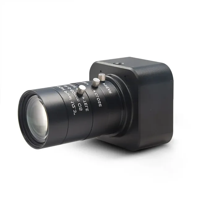 HD USB Camera 4K 30fps Live Lens 5-50mm Built-in Microphone Webcam UVC Industry Free Drive Compatible Windows