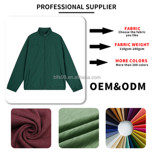 Ropa de calle Chaquetas de poliéster de moda Hip Hop Logotipo personalizado Nylon Spandex Zip Up Chaquetas para hombres - Product Image 2