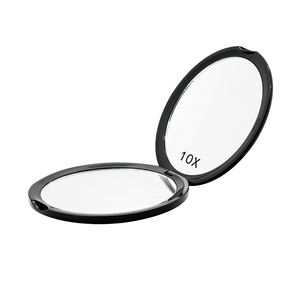 Offre Spéciale Petite Taille De Poche Forme Ronde <span class=keywords><strong>Double</strong></span> Face Miroir Avec Plat 10X GROSSISSANT Make Up Miroir Pliable Facilement Prendre - Product Image 3