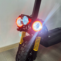 Skuter Listrik Dewasa Off Road 10" Ban Pneumatik 3 Lampu LED, Laris Manis, Promo Terbaik