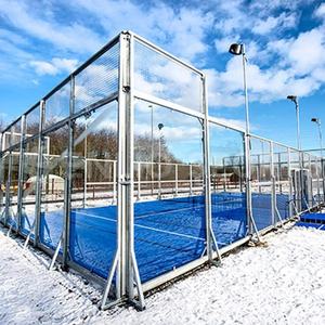 Campo da <span class=keywords><strong>Padel</strong></span> Panoramico Enlio in Vendita, per Interni/Esterni, Zincato a Caldo, Erba Artificiale ad Alta Densità, Luci LED - Product Image 5