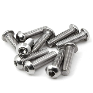 สกรูหัวกลมหกเหลี่ยม ISO7380 M2 M2.5 M3 M4 M5 M6 สแตนเลส A2 พร้อมหัวแบบ Allen Key - Product Image 2