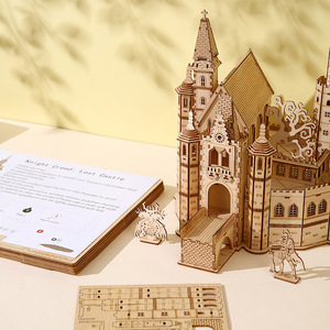 Nouveau modèle en bois à assembler 3D fait main DIY Knight's Creed Lost Castle, jouet, ornements, collection, puzzle, pour les 0-24 ans - Product Image 2