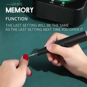 เครื่องเจียรเล็บอะคริลิค OBOX Plastic Flame 40000RPM สำหรับทำเล็บมือและเล็บเท้า พร้อมหัวเจียร 6 แบบ สายขัด 36 แบบ ใช้ไฟฟ้าไร้สาย - Product Image 5