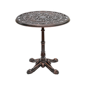 European <b>Outdoor</b> Aluminum Alloy <b>Table</b> <b>Round</b> Waterproof Courtyard Patio Furniture - Product Image 1