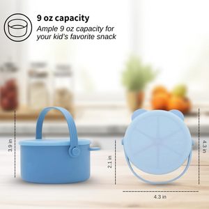 Vaso de Silicona de Grado Alimenticio para Bebés y Niños Pequeños, con Correa, Plegable, Capacidad de 380 ml, Diseño Bonito - Product Image 2