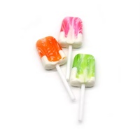 High Quality Halal Mixed Fruit Flavor Ice Cream Shape Lollipop Sweet Hard Candy
