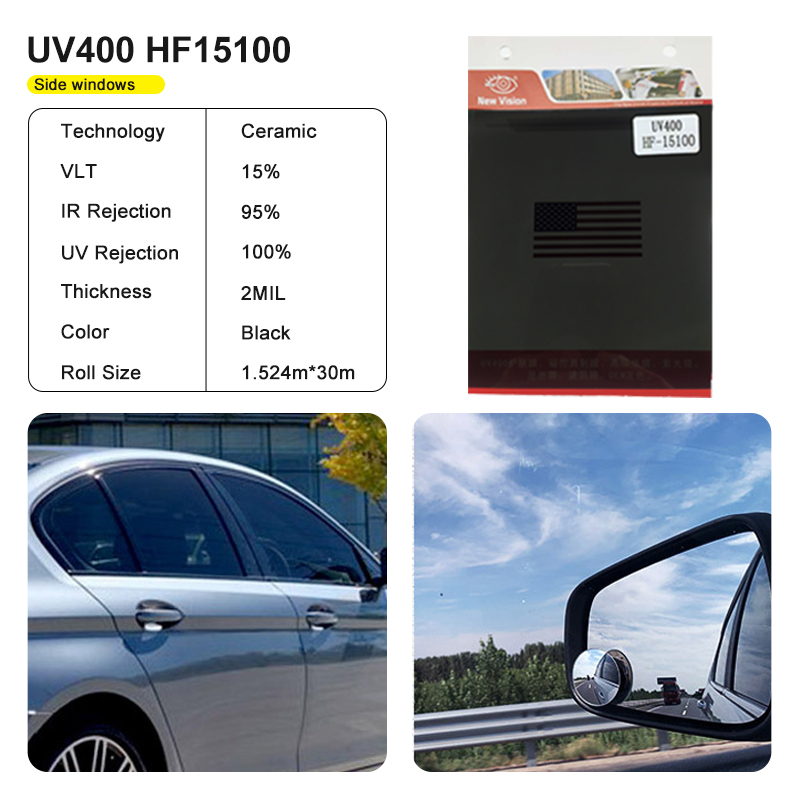 Pellicola ceramica nano UV400, 15% vlt