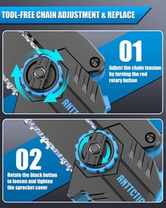 Serra eletrica 6 inch Mini chuyên nghiệp xách tay chuỗi cưa pin không dây hiệu quả cao hiển thị kỹ thuật số điện cưa - Product Image 4