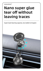 Kakaskin trong xe hơi điện thoại thiết bị cầm tay cái nôi từ điện thoại di động chủ gấp điện thoại di động đứng với GPS hỗ trợ - Product Image 4