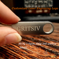 Clé USB Personnalisée USKYSZ en Métal, 4Go, 8Go, 16Go, 32Go, 64Go, 128Go, Flash Drive 2.0