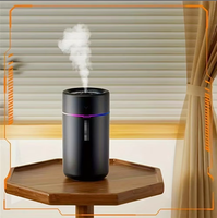 Humidificateur de voiture et diffuseur d'huiles essentielles avec LED colorées, technologie ultrasonique silencieuse pour l'aromathérapie, idéal pour la chambre et le bureau
