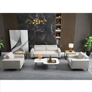 Muebles de Oficina de Alta Calidad, Sofá de Oficina Moderno y Cómodo, Sofá Seccional Personalizado, Sofá de Oficina de Cuero - Product Image 5