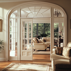 Porte a Battente in Alluminio per Interni, Bagno e <span class=keywords><strong>Cucina</strong></span>, Porte Doppie Moderne con Vetro a Filo e Griglie in Alluminio - Product Image 2