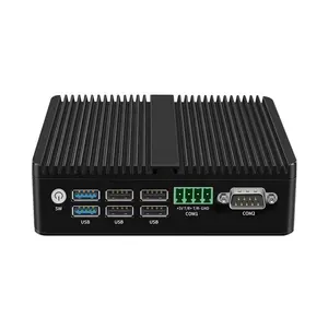 Thin Client Soft Router Box 12th Gen N100 J6426 M.2 Nvme Msata Rs485 Rs232 Com 4*2.5G Lan Industriële Fanless Control Host Slient