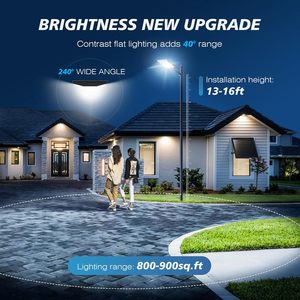 All-In-One 5000W/3500W/2000W IP65 Waterproof Solar LED Street Lights 7000K Sensor CE Certified Lithium <b>Battery</b> for Garden Yard - Product Image 2