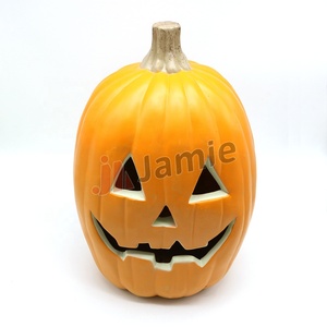 Grande <span class=keywords><strong>Zucca</strong></span> di <span class=keywords><strong>Halloween</strong></span> Artificiale Luminosa e Divertente, <span class=keywords><strong>Decorazione</strong></span> per Festival, Ornamento da Tavolo per Interni - Product Image 6