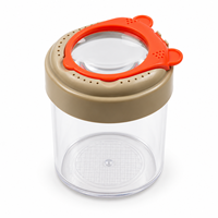 Boîte d'observation d'insectes transparente avec couvercle loupe, collecteur de insectes ventilé pour l'exploration de la nature en plein air des enfants