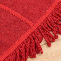 Recharge de tête de balai serpillère plate Red Pocket pour balai à poussière industriel, 60/90/110 cm, pour le marché coréen, outils de nettoyage de sols commerciaux
