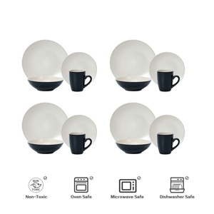 Promotion de septembre : Ensemble de vaisselle de cuisine ronde avec tasse promotionnelle, élégant, haut de gamme, compatible micro-ondes, pour la maison - Product Image 4