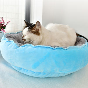 Hot Sale Tragbare weiche runde Haustier betten für Hund und Katze auf Lager - Product Image 5