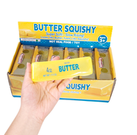 Nouvel Arrivage Jouets Squishy en Gros Vaseline Butter en Forme d'Aliments Anti-Stress à Presser 14cm en Matériau TPR à Rebond Lent