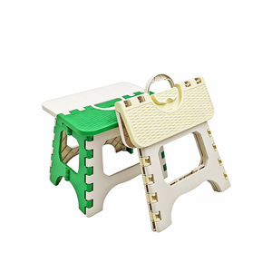 Portable <b>Plastic</b> Folding <b>Stool</b> Green Khaki Lightweight Collapsible For Home Outdoor Fishing - Product Image 5