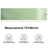 Ruban de chaise vert sauge aux herbes satinées utilisé pour les fêtes de mariage, les banquets, les cadeaux pour bébés, les activités de célébration pour décorer les chaises