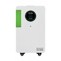 Système de stockage d'énergie tout-en-un mobile, onduleur 3,6 kW et batterie 7,68 kWh, générateur solaire LiFePO4, alimentation de secours