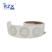 Étiquette NFC intelligente HF ronde de 38 mm NTAG 213 pour projets NFC, en provenance de Chine, modèle ISO, fréquence 13,56 MHz, mini autocollant NFC, insert NFC
